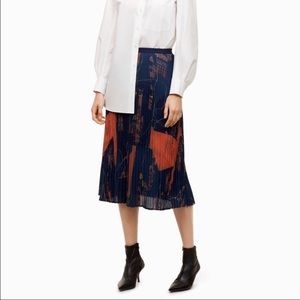 Aritzia Babaton Jude Pleated Midi Skirt
